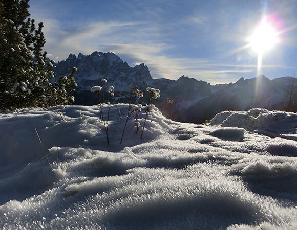 Winter in den Dolomiten